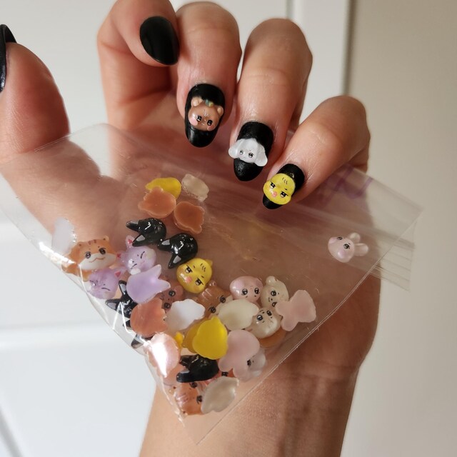 ATZ Ateez Aniteez Mini Nail Resin 3D Flatback Mini Animal Heads