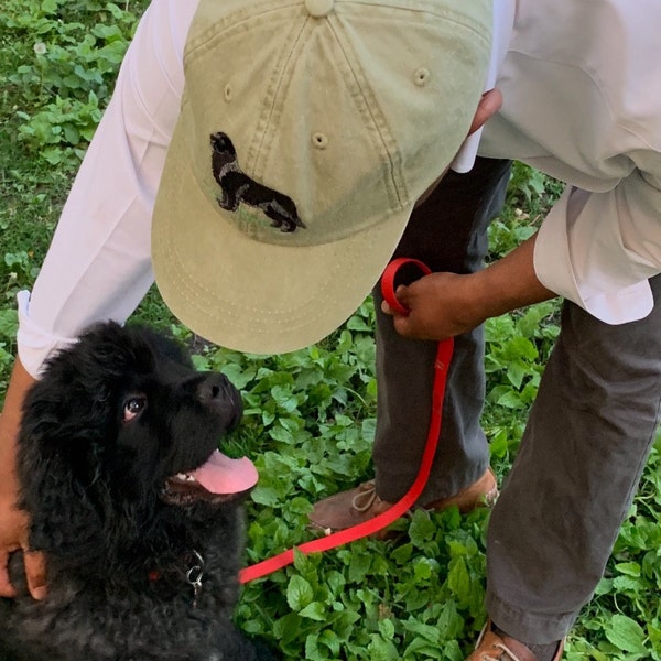 Moorestown Est 1682 & Nipper Dog Illustrated Design - Organic Cotton Embroidered Cap