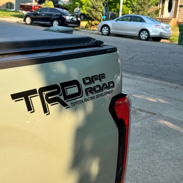 TRD Pro Toyota Racing Development Tacoma Tundra Bed Tailgate Decal ...