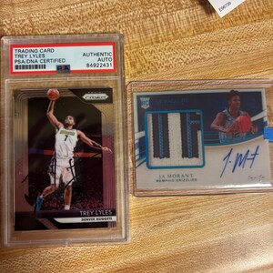 ★週末限定★ NBA カード　メモラビリア　試合実使用ジャージー　直筆サイン nba カード prizm ジャモラント RC 直筆サイン auto