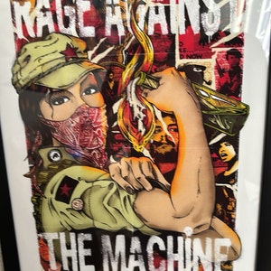 Rage Against the Machine 2008 concert poster Ken Taylor Ltd