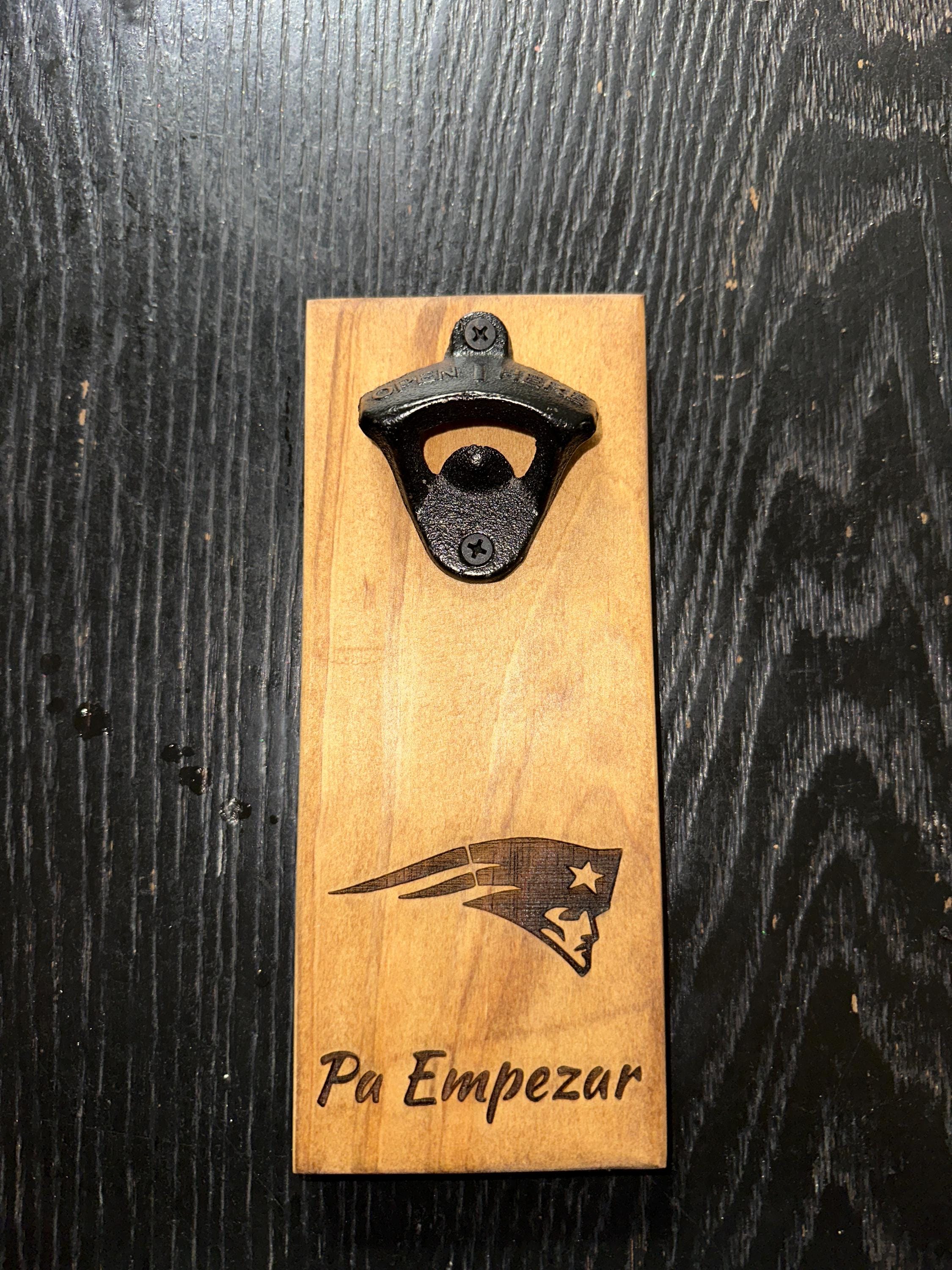 Magnetic Bottle Opener, Cap Catcher, Personalized Refrigerator or Wall Mounted Bottle Opener.