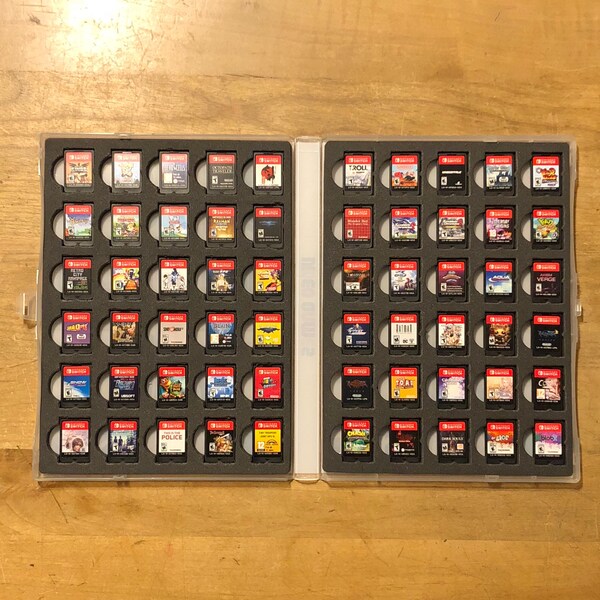 Nintendo Switch Cartridge Game Case, Holds 60 Games Cartridges - Retro ...