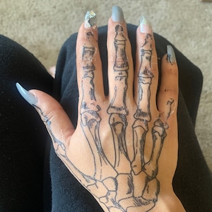 Coco Skeleton Hands Temporary Tattoos For Cosplay Skull Etsy Coco Skeleton Hands Temporary Tattoos For Cosplay Skull Etsy