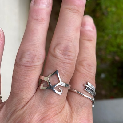 Angelic Rune Sterling Silver Handmade Ring - Etsy
