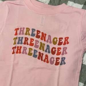 3rd Birthday Shirt Threenager Toddler Shirt Third Birthday - Etsy
