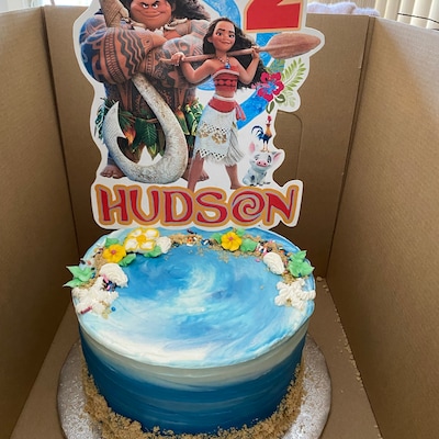 Printable Cake Topper Moana Birthday Party, Printable Cake Topper ...