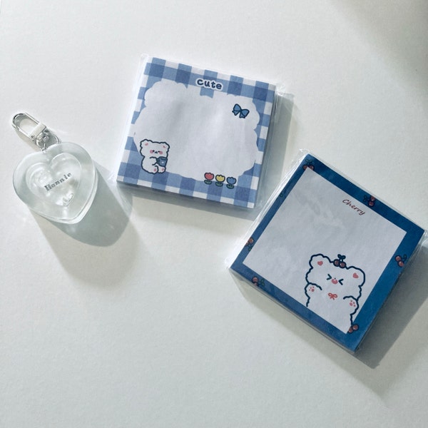 Cute Bear Memo Pads( Sticker Note)| 80 Sheets Kawaii Mini Note Pad - Etsy