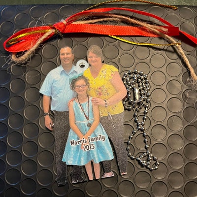 Custom Family Photo Ornament, Photo Ornaments, Photo Ornament Christmas ...