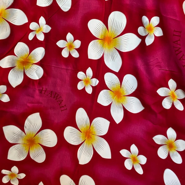 Yellow Tropical Flower Round Neck Sarong Set