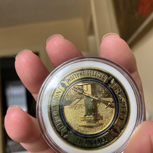 Blessed Are the Peacemakers Thin Blue Line Ribbon Memorial Mini Metal ...
