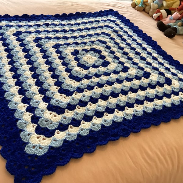 Boo Shell Crochet Peek-a-boo Shells Blanket Pattern DIGITAL DOWNLOAD ONLY - Etsy