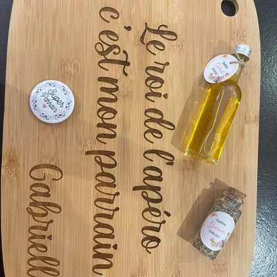 Rond De Serviette En Bois Personnalisable - Cadeau Fête Des Pères/Mères, Mariage - Diamètre 3cm - Fait En France
