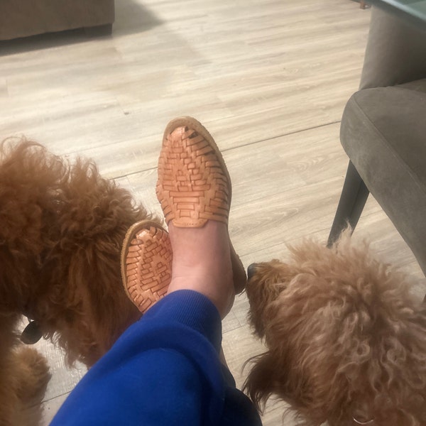 tan huaraches women's