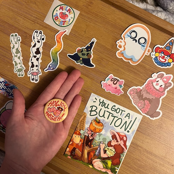 Cowboy Worm Buttons! 1.5