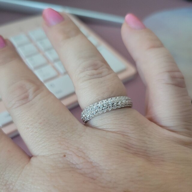 【CaitlynMinimalist】パヴェドームリング★国内発 Pave Dome Ring by Caitlyn Minimalist • Eternity Band