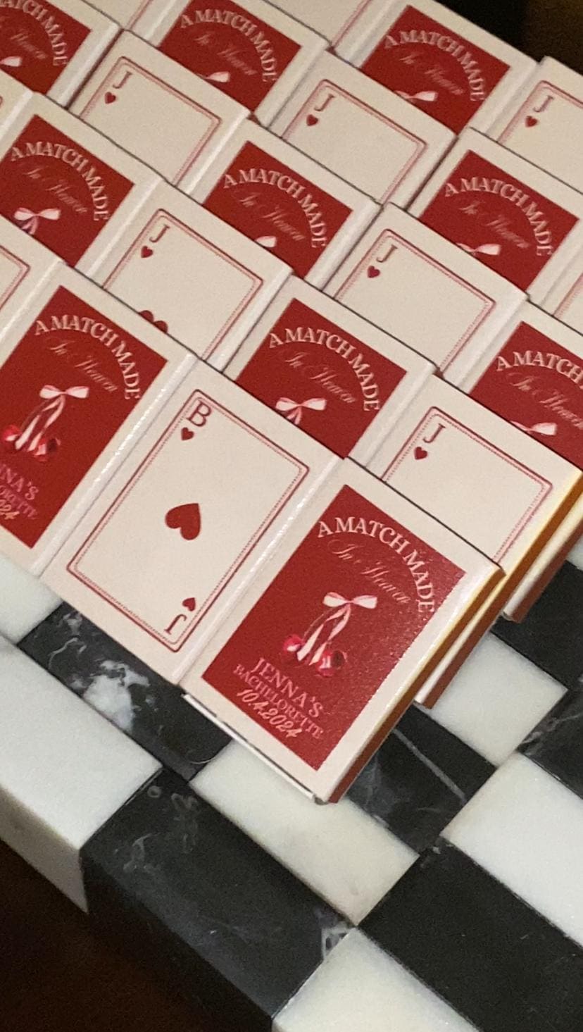 Bulk Custom Vintage Matches - Personalized Matchboxes -  Favor Matchboxes - Vintage Decor - Bridal Shower - Boho wedding - Rustic wedding