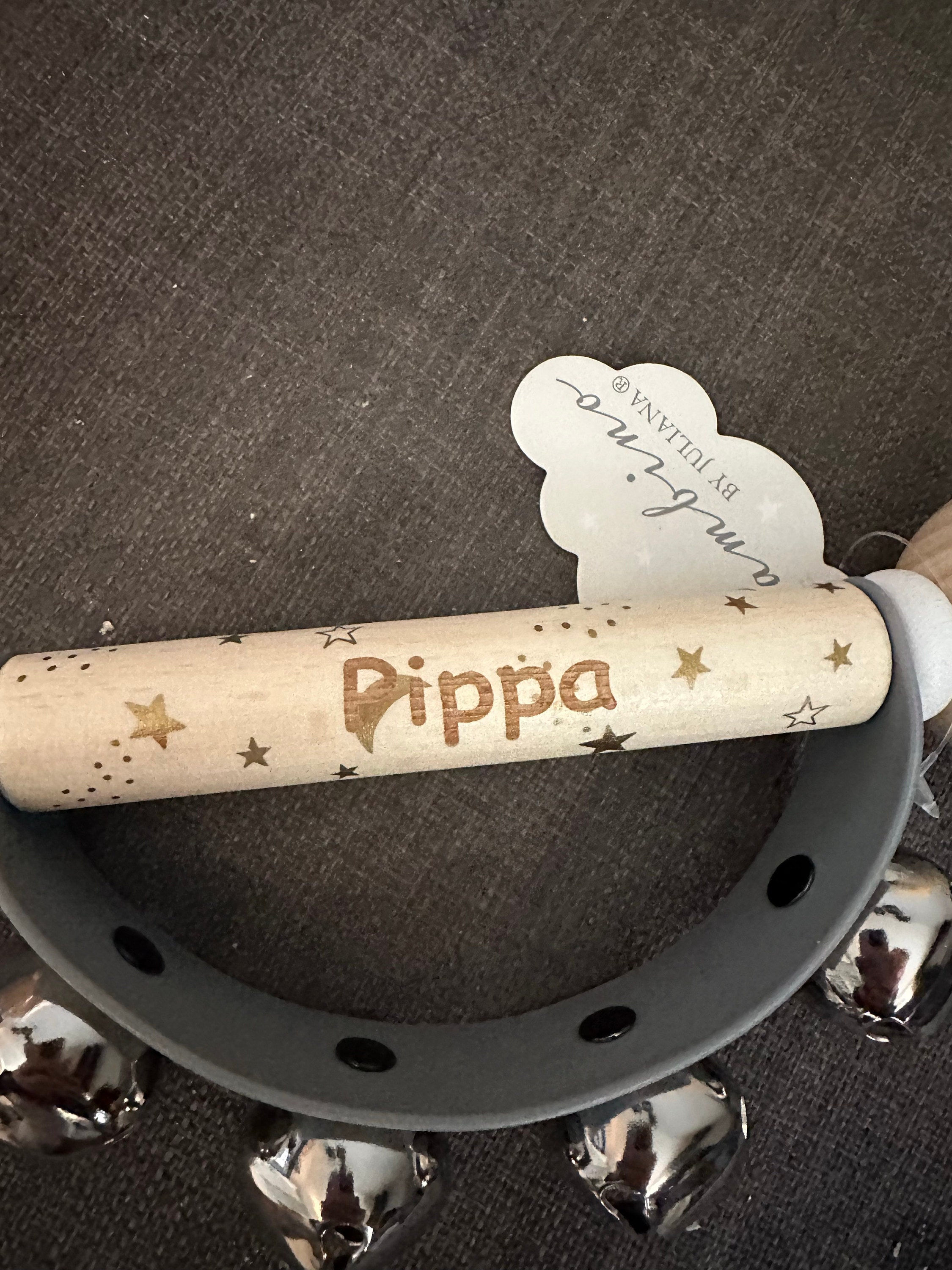 Personalised Wooden Bell Rattle, Engraved Baby Gift, Birthday, Christening, Christmas Present, Musical Instrument, Music Gift