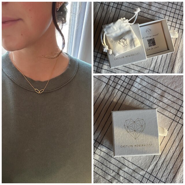 Linked Pendant Necklace by Caitlyn Minimalist • Infinity