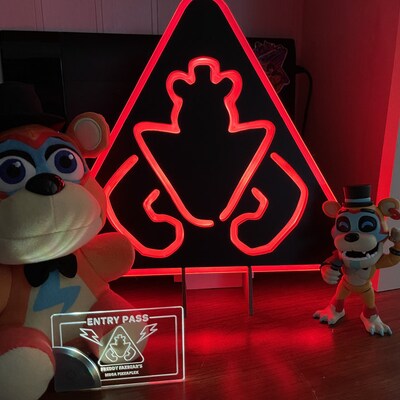 FNAF Security Breach Warning Sign Neon Like LED Light - Etsy