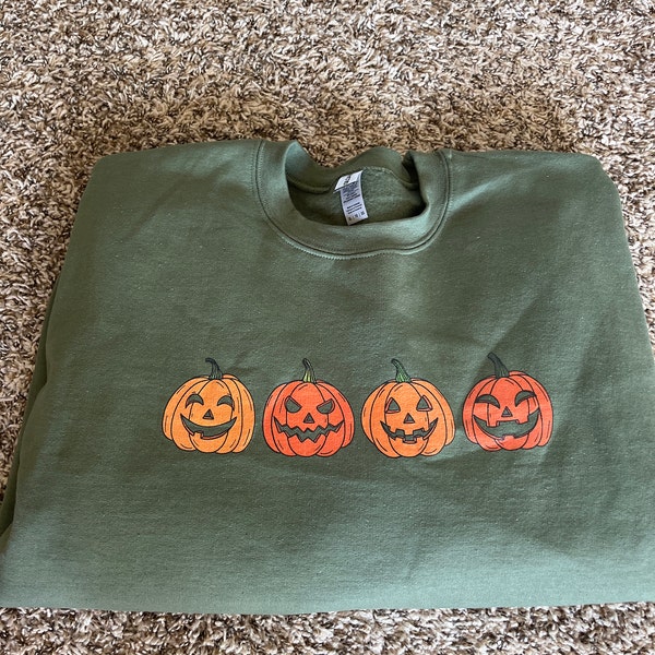 Sweatshirt Great Pumpkin Halloween - Blanc, Taille M, Motif Fantômes, Neuf Avec étiquettes
