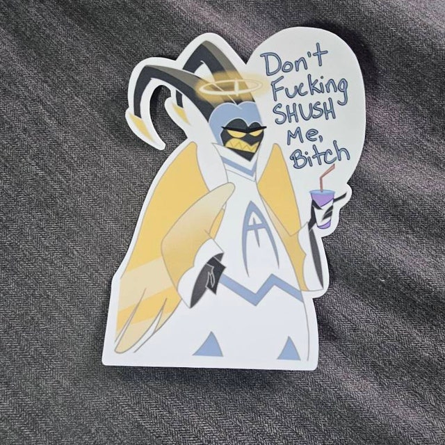 Don't Shush Me Adam Sticker | Hazbin Hotel Sticker | Gloss Sticker