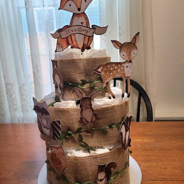 Woodland Diaper Cake Kit Woodland Baby Shower Diaper Cake Decoration Iap 600x600.4704841920 I8tzz6ls
