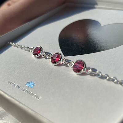 Create Your Own Personalised Family Birthstone Bracelet Women Jewellery ...