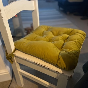 Chair Cushions With Ties/ Round Chair Seat Cushion/chair Pad With Ties ...