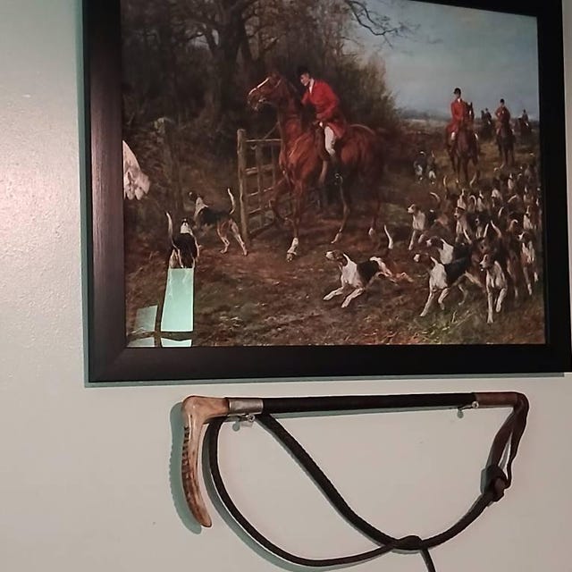 Vintage Fox Hunting Art Print: Equestrian Horse & Hound Scene - Etsy