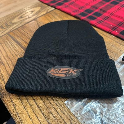 Custom Leather Patch Beanies Personalized Beanie Hats With Custom Logo ...