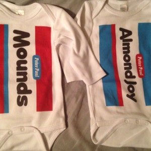 almond joy and mounds onesies