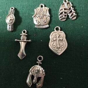 Armor of god charms in bulk sale