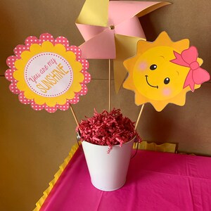 You Are My Sunshine Birthday Centerpiece Cut Outs DIY / Sunshine ...