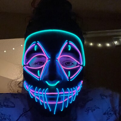 Sound Reactive Subzero LED Glow Mask - Etsy