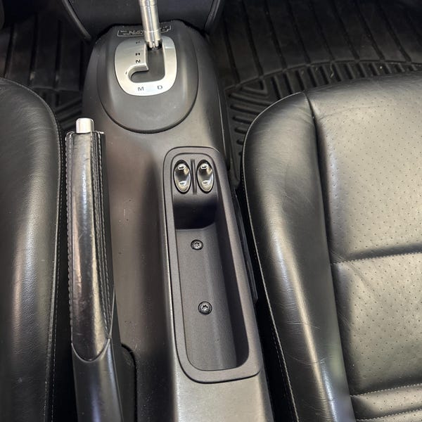 Console Centrale Porsche 911 G-Body Avec Microphone - Cuir Et Plastique Noir - Occasion