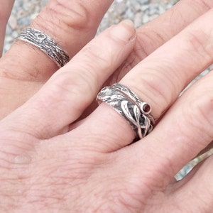 Tree Band Men's Wedding Ring Rustic Wedding Band Tree - Etsy