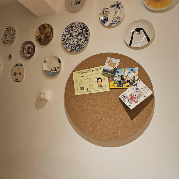 Round Pinboard Round Cork Pin Board, Home & Office Bulletin Board, 19mm Thick (10mm ...