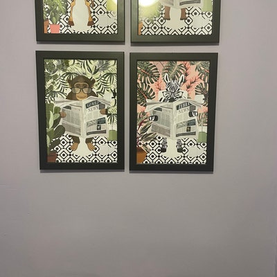 Botanical Bathroom Cloakroom Toilet Wall Art Modern Bathroom - Etsy