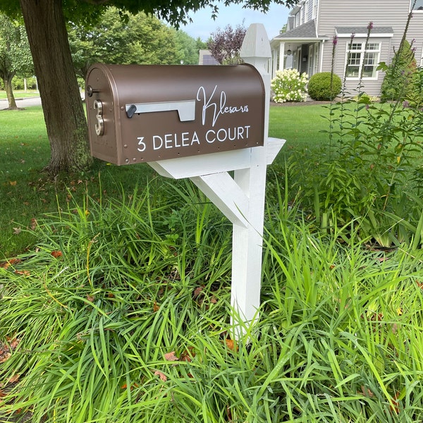 Mailbox Decal Custom Address Sign With Last Name & Street Address ...