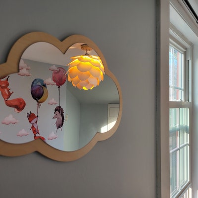 PELTES® Cat Mirror, Nursery Wall Mirrors, Kids Room Wall Mirror ...
