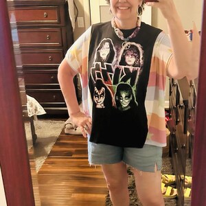 Starry Nights Upcycled Vintage Kantha Upcycled Tee Fits Small to XL