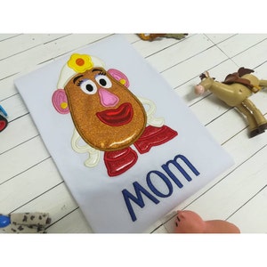 Toy Story Mrs Potato Head Digital Embroidery Machine Applique Design ...
