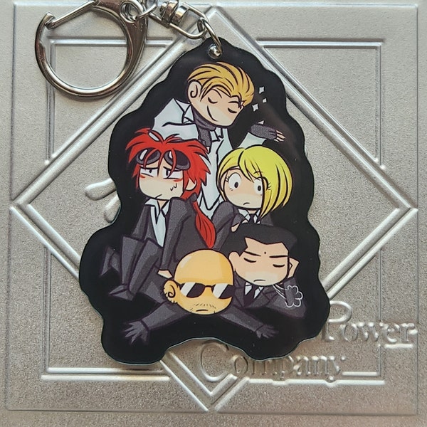 Final Fantasy VII FFVII FF7 Pile of Turks Acrylic Keychain Charm - Etsy