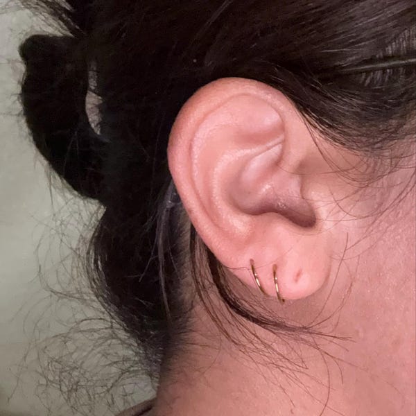 16G 316L Surgical Steel Long Curved Disturbed Chin Lip Ring Labret Horn ...