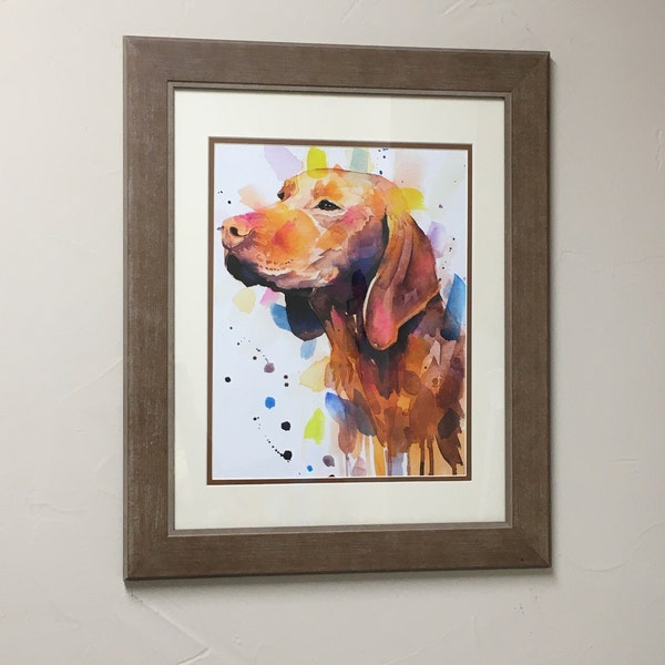 Vizsla Dog Limited Edition Watercolor Art Print by Slaveika Aladjova ...