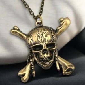 Pirates of the Caribbean Necklace - Aztec Skull Medallion, Jack