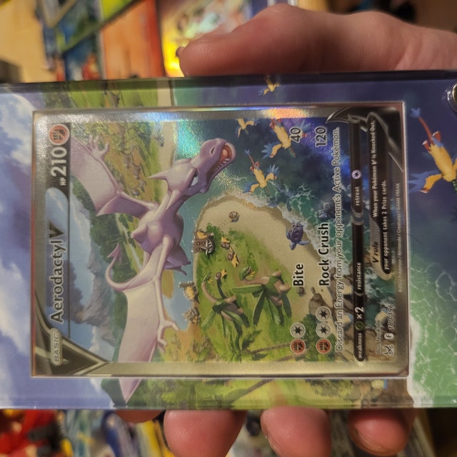 Aerodactyl V Alternate Art Custom Pokemon Card Display Case 