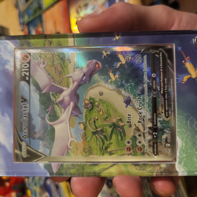 Aerodactyl V Alternate Art Custom Pokemon Card Display Case 