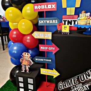 Roblox Vip Pass Invititation Roblox Birthday Party Video Etsy - gamer chad skywars roblox